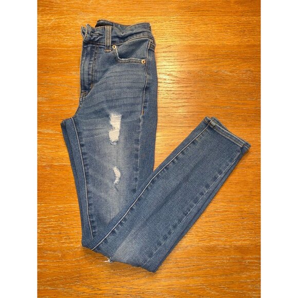 Aeropostale Womens Distressed Skinny Jeans - Picture 4 of 4